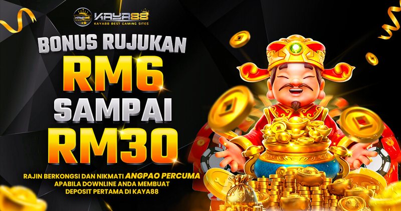 a referral reward of RM6 to RM30, shown on the Kaya88 4D platform