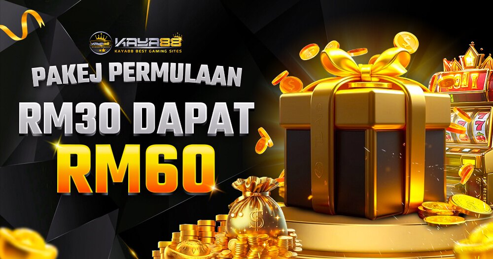 starter package showing RM30 topped up to RM60 shown on Kaya88 for 4d lotto players